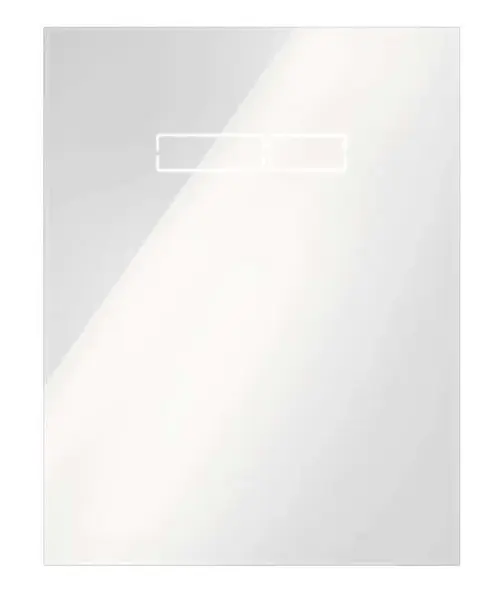 Tece TECElux - Horní skleněná deska s elektronickým ovládáním splachování, bílé sklo 9650002