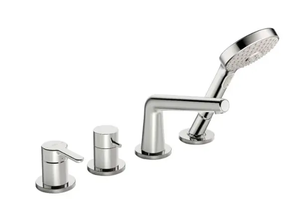 Hansa Designo - Baterie na okraj vany, 4-otvorová instalace, chrom 53122063