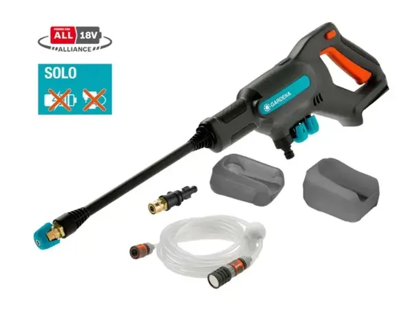 Gardena - 18V AKU tlaková myčka AquaClean 24/18V P4A, 24 bar, s příslušenstvím, bez baterie a nabíječky 14800-55