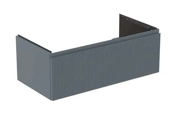 Ideal Standard Finesse - Umyvadlová skříňka, 100x51x37 cm, 1 zásuvka, Ribbed Matt ashblue E3393UQ
