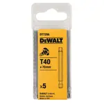 DeWALT Příslušenství - Sada bitů T40, 5 ks DT7296