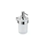 Jika Pure - Dávkovač mýdla s držákem, chrom/matné sklo H3833B20041001