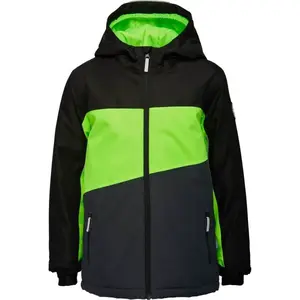 Lewro DARRYN Chlapčenská lyžiarska bunda, čierna, veľkosť 116-122