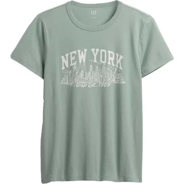 GAP V-FRCH SS FAV CREW GRAPHIC Dámské tričko, světle zelená, velikost