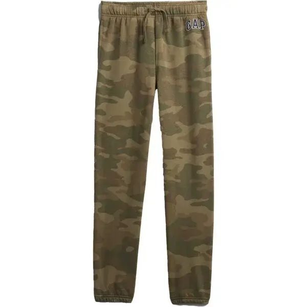 GAP V-FA FASH LOGO JOGGER CAMO Chlapecké tepláky, khaki, velikost