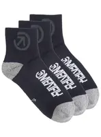 Meatfly ponožky Middle Triple pack Bike Black | Černá | Velikost S