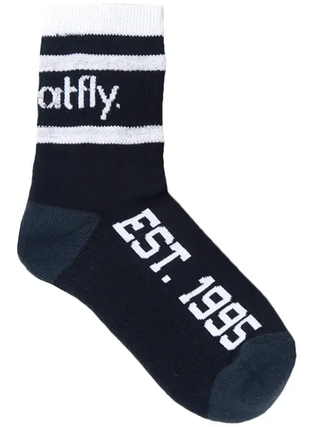 Meatfly ponožky Long Black | Černá | Velikost S