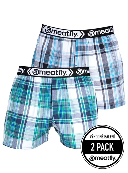 Meatfly pánské boxerky Gigi Green / Black | Zelená | Velikost L