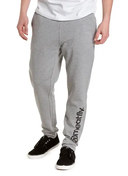 Meatfly pánské tepláky Joy Heather Grey | Šedá | Velikost S