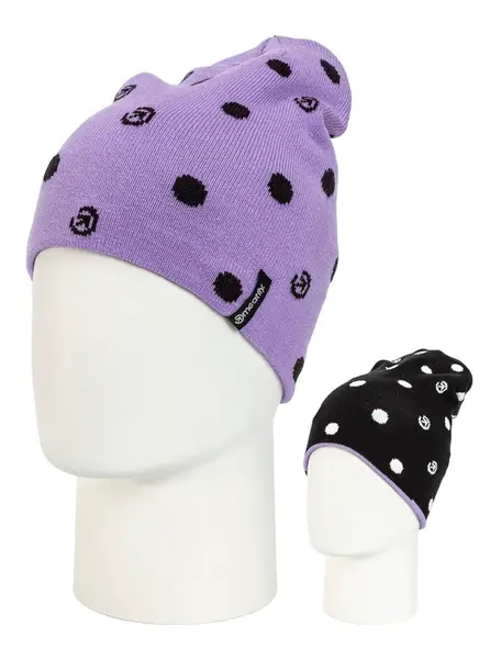 Meatfly kulich Logan Purple Dots | Černá | Velikost One Size