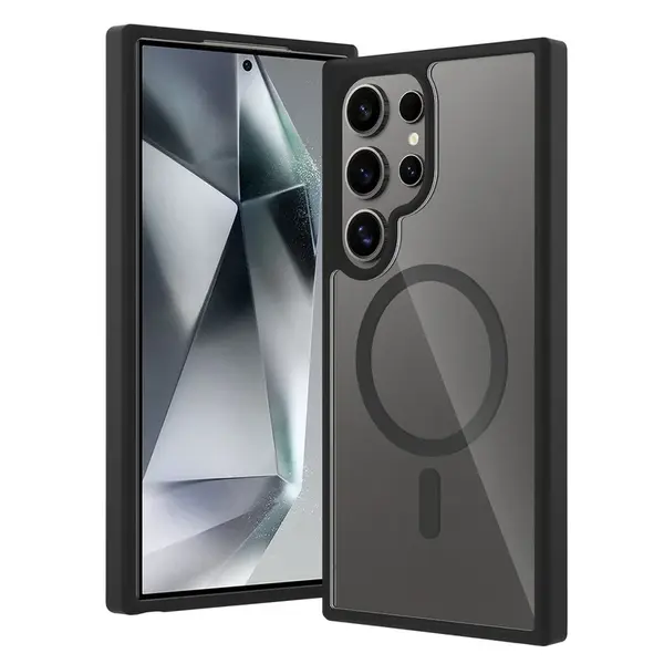 JP MagFit Clear MagSafe obal s N52 magnetem, Samsung Galaxy S24 Ultra, černý