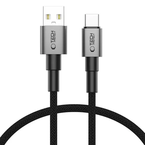 Tech-Protect UltraBoost DNA kabel USB-C, 15W/3A, 0,5m, šedý