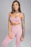 Gym Glamour Podprsenka bezešvá Pink Melange, L, růžová