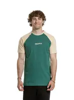 Meatfly pánské tričko Ozzy Raglan Forest Green / Sand | Písková | Velikost XXL | 100% bavlna