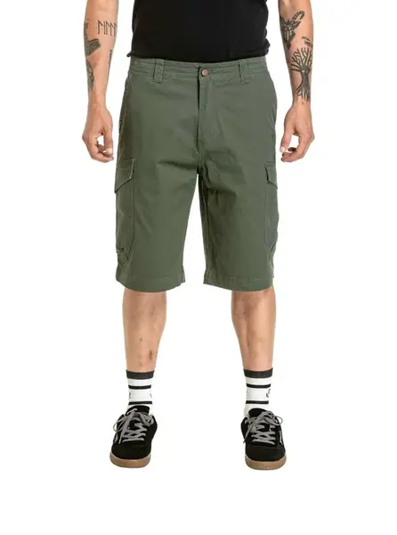 Meatfly pánské kraťasy Icon 2.0 Bronze Green | Zelená | Velikost 34