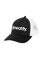 Meatfly kšiltovka MF Logo Trucker White / Black | Černá | Velikost One Size