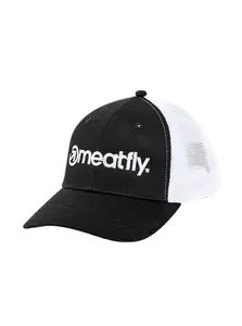 Meatfly kšiltovka MF Logo Trucker White / Black | Černá | Velikost One Size