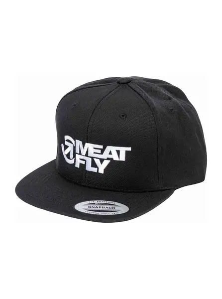 Meatfly kšiltovka Ness Snapback Black | Černá | Velikost One Size