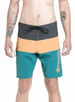 Meatfly pánské plavky Mitch Boardshorts 21" Snake Green / Camel | Zelená | Velikost L