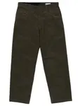 Volcom pánské kalhoty Frickin Loose Tapered Cord Wren | Šedá | Velikost 32 | 100% bavlna