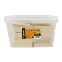 Klínky montážní dřevěné, 80 x 25 x 10 - 3 mm, 150 ks, ENPRO