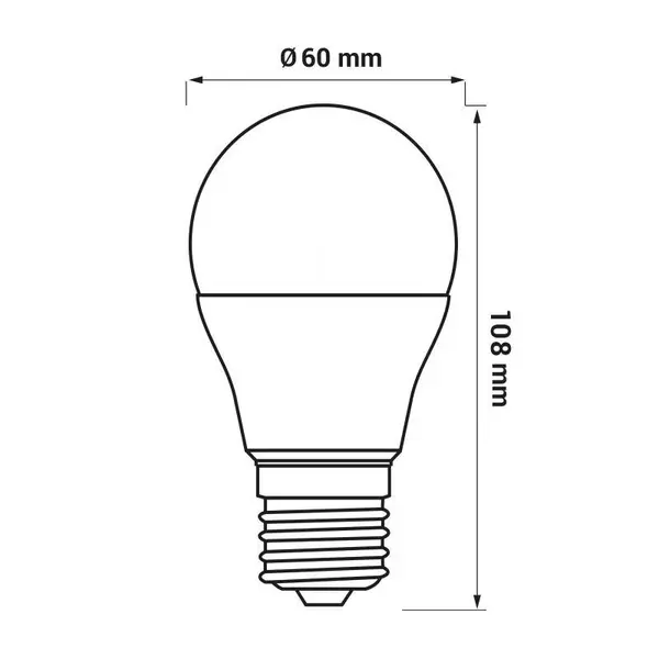 Žárovka AMM-E27-A60-8,5W-CW