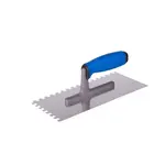 Hladítko nerez, zub 8x8 mm, 270 mm, rukojeť gumová s polyamidovou patkou