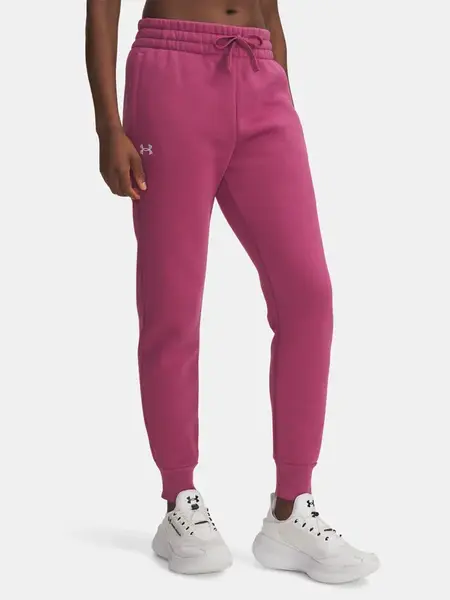 Dámské tepláky Under Armour UA Rival Fleece Jogger-RED - Dámské