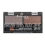 Rimmel London Brow This Way Kit Sada na úpravu obočia 002