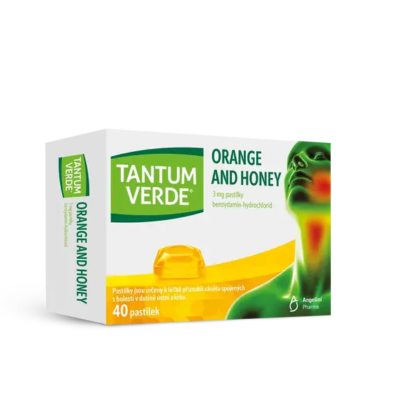 Tantum Verde Orange and Honey 3mg 40 pastilek