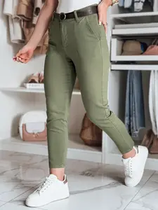 Dámské slim fit kalhoty TAIRONIK khaki