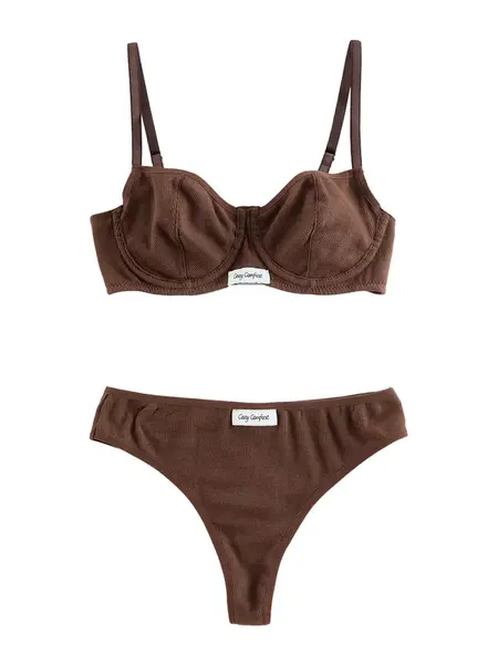 Trendyol Súpravy bielizne  hnedá