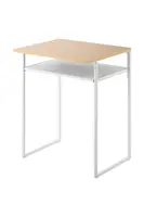 Stůl s deskou a výsuvnou policí Yamazaki Tower 53 x 45,2 x 66,8 cm bílá barva