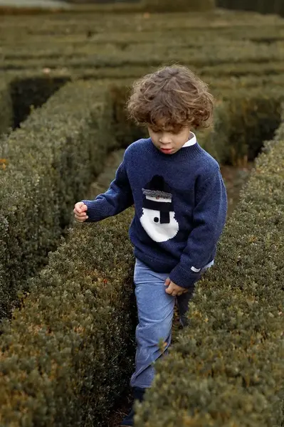 Kojenecký vlněný svetr Donsje Denn Merino Wool Sweater Snowman