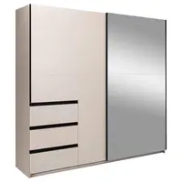 MID.YOU ŠATNÍ SKŘÍŇ S POSUVNÝMI DVEŘM, kašmírová, 215/210/61,5 cm