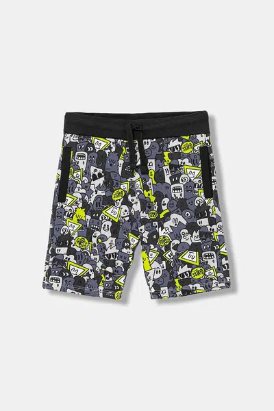Dětské bavlněné šortky Guess zelená barva, nastavitelný pas, N5YD00 KA6R4