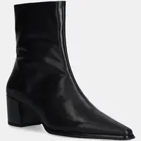 Kožené kotníkové boty Vagabond Shoemakers GISELLE dámské, černá barva, na podpatku, 5854-001-20