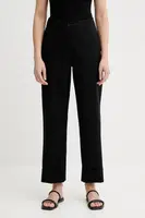 Kalhoty Marc O'Polo dámské, černá barva, široké, high waist, 506034110243