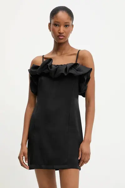 Šaty Answear.LAB černá barva, mini, přiléhavé
