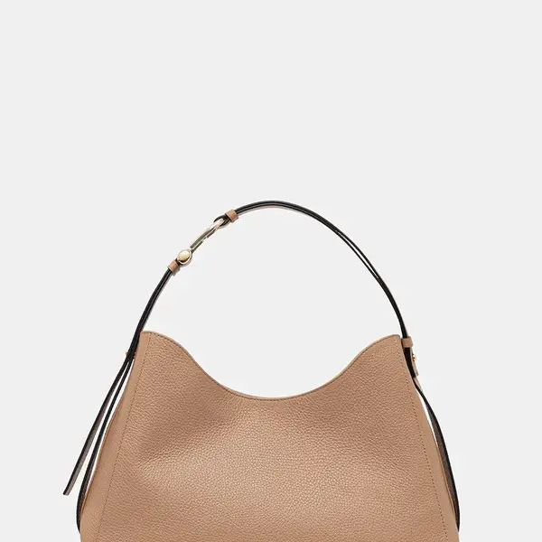 Kožená kabelka Furla béžová barva, WB01246.HSF000.YU500