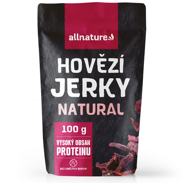 ALLNATURE Beef natural Jerky sušené maso 100 g