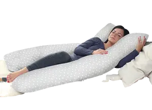 SCAMP Těhotenský polštář přesýpací hodiny 75×135 cm Little Heart Grey