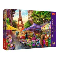 Puzzle Květinový trh v Paříži 1000 dílků