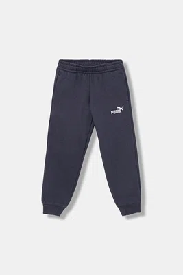 Dětské tepláky Puma ESS No. 1 Logo Sweatpants FL PS tmavomodrá barva, s potiskem, 684933