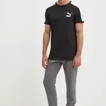 Tričko Puma T7 černá barva, s aplikací, 538204