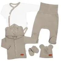 Baby Nellys 5D Bavlněná souprava pro miminko do porodnice Nature, béžová,62