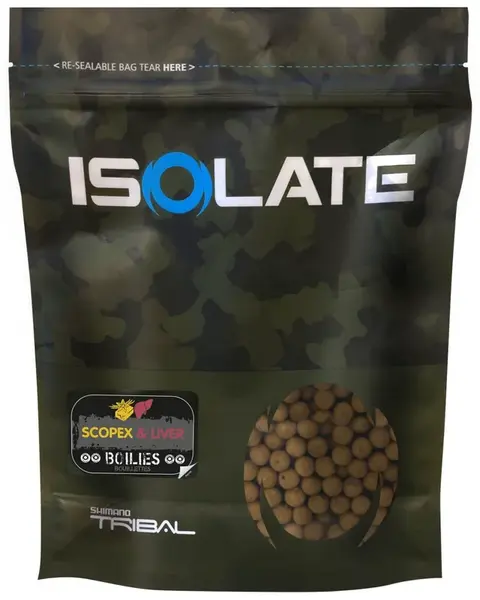 Shimano boilie isolate scopex liver - 24 mm 3 kg