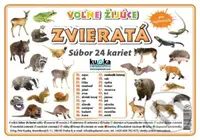 Súbor 24 kariet - Zvieratá (voľne žijúce) - kniha z kategorie Učebnice a slovníky