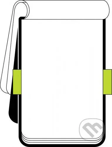 Moleskine - stredný čistý reportérsky zápisník (čierny)