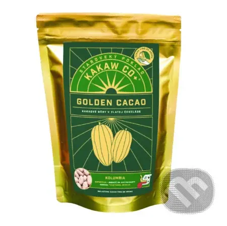 Golden Crunchy Cacao: kakaové bôby obalené v zlatej čokoláde